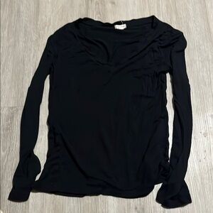 Zenana Elegant Black Long Sleeve Top